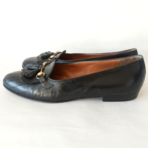 Cole Haan Tassel Loafers Vintage Women's Black Horse Bit Comfort Shoes Size 10B - Picture 3 of 13
